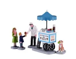 LEMAX HAPPY SCOOPS ICE CREAM CART, SET VAN 5