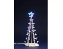 LEMAX LIGHTED SILHOUETTE TREE(BLUE), M,