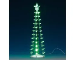 LEMAX LIGHTED SILHOUETTE TREE (GREEN), B/O (4.5V)